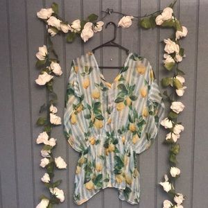 Light and airy bathing suit cover-up brand new with tags. One Size.